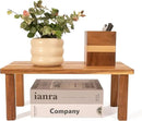 Acacia Wooden Desktop Organizer Shelf Kitchen Cabinet and Counter Riser Display Shelf for Top of Desk Home Office Bathroom Coffee Table Display Stand by CozyNest Decor