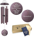 ASTARIN 36" Large Deep Tone Personalized Sympathy Wind Chimes, Memorial Wind Chime for Loss of Mother Father Loved One, Bereavement Gifts Decor Outdoor Patio Garden Graveyard(Produced in USA) by CozyNest Decor