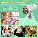Kids Monocular for Bird Watching & Astronomy - Digital Telescope with Self-Timer, Boys Girls Camping Outdoor Exploration (White) by TinyTreasures Baby Boutique