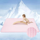Baby Play Mat for Summer, 1.3 Thick Extra Large Memory Foam Cooling Floor Tummy Time Mat, Soft & Breathable, Non-Slip Rectangular for Toddlers’ Playtime & Rest(Pink,79"x118") by TinyTreasures Baby Boutique
