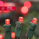 Red Wide Angle LED Christmas Lights, 64.8 Ft 300 Count, Pack of 3 Strands 21.9 Ft 100 Lights UL Certified Commercial Grade Green Wire 5mm Holiday String Light by CozyNest Decor