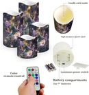 Ystardream LED Candle Set of 4 with Remote Control, Multicolor, Modern, Battery Operated, Tabletop, Indoor, 4/8H Timer, 12 Colors, 5.7 Inches Tall by GreenHaven Gardens