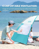 OutdoorMaster Beach Tent for 3/4 Person - Easy Setup Sun Shade Shelter, Portable Beach Shade Sun Canopy with UPF 50+ UV Protection, Removable Skylight Family Size by TinyTreasures Baby Boutique