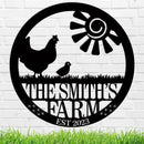 Personalized Chicken Farm Sign, Custom Chicken Coop Signs by CozyNest Decor