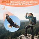 Compact Binoculars for Adults High Powered - OPAITA 20x32 Small Binoculars for Adults Kids with Low Light Vision for Hunting Cruise Ship Travel Concert Hiking Orange by TinyTreasures Baby Boutique