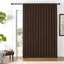 Joydeco Custom Blackout Curtains for Bedroom, 1 Panel Room Darkening Curtains & Drapes for Living Room Window Rod Pocket Back Tab (Custom Size,Chocolate) by TinyTreasures Baby Boutique