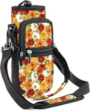 25/32/40/64oz Water Bottle Bag Holder Carrier-Insulated Crossbody Sling Case Sleeve with Strap & Pockets for Men Women Gym Cycling Travel Walking Hiking Camping by TinyTreasures Baby Boutique