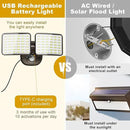 Rechargeable Battery Operated Motion Light 2500LM & 4000LM Motion Sensor Security Light(1-3 Months Endurance) USB Charging LED Flood Light Outdoor (Brown) 1 Pack by GreenHaven Gardens