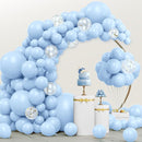 JOYIN 150 Pcs Pastel Blue Balloons, Different Sizes 18 12 10 5 Inch Pastel Blue Latex Balloon Arch Kit with Instruction for Birthday Party Graduation Wedding Holiday Decoration by TinyTreasures Baby Boutique