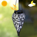 Outdoor Plastic Solar Hanging Lantern, 15 Cool White LEDs Twinkle Effect Tear-Shaped Hanging Lantern Decor Garden Decorative Solar Lights for Backyard, Patio and Lawn by GreenHaven Gardens