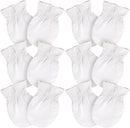 SuperSoft Baby Mittens, Bamboo Viscose Infant Newborn Mittens for Girls Boys No Scratch Gloves 6 Pack by TinyTreasures Baby Boutique