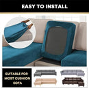 PrinceDeco Sectional Couch Covers 4 Pieces Couch Covers for Sectional Sofa Velvet Separate Sectional Couch Covers L Shape for Left/Right Chaise Sectional Couch(3 Seater + 1 Chaise,Deep Teal) by CozyNest Decor