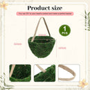 Leinuosen 1 Pcs Wedding Flower Baskets, Moss Style Small Baskets with Handles for Gifts Wedding Floral Decoration Flowers Petal Candy Storage and Home Decoration by GreenHaven Gardens