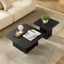 2PCS Nesting Square Coffee Table Set