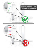 Baby Proofing Cabinet Locks | Adjustable U Shaped Baby Safety Latches for Drawers, Fridge, Closet |Modern Baby Proofing Cabinet Lock with Extra Secure Lock Buttons (Pack of 2) by TinyTreasures Baby Boutique