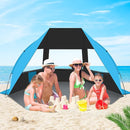 Gorich Portable Beach Tent for 3/4-5/6-7 Person with UPF 50+ UV Protection, Lightweight & Foldable Sun Shelter with 5 Sand Bags, Easy Setup Windproof Beach Umbrella Sun Shade by TinyTreasures Baby Boutique