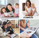 RECUTMS Small Photo Album Self Adhesive Scrapbook Magnetic Photo Albums for 4x6 5x7 8x10 Pictures for Baby Family Wedding 40 Pages with Metal Pen and Plastic Board (White) by TinyTreasures Baby Boutique