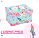Jewelkeeper Musical Jewelry Box for Girls, Underwater Mermaid Jewelry Boxes, Over The Waves Tune and Spinning Mermaid Doll, Girls Gifts Music Box by TinyTreasures Baby Boutique