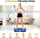 Vibration Plate Exercise Machine, Vibrating Plate Machine with Bluetooth for Lymphatic Drainage, Vibration Platform for Women Men Full Body Weight Loss