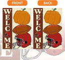 Fall Welcome Garden Flag Autumn Pumpkin Football Garden Flag 12x18 inch Double Sided Fall Thanksgiving Flags for Yard Outdoor Front Door (Flay 1803) by GreenHaven Gardens