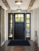 Yimobra Front Door Mat Outdoor Indoor Entrance, 100% Waterproof All-Season All Weather Doormat, Welcome Matt Outside Entry, Non Slip, Low Profile, Heavy Duty Patio Porch Floor Mats,47 x 32,Navy Blue by CozyNest Decor