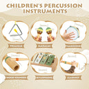 Musical Instruments Set Toys for Toddlers 1-3 - Neutral Colors Wooden Montessori Toys Percussion Music Modern Xylophone Drum Birthday Chirstmas Gifts for 1 2 3 Year Old Kids Baby Toddlers Boys Girls by TinyTreasures Baby Boutique