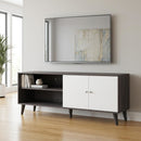 Amidon - TV Stand, With 2 Storage Shelves And 1 Cabinet by Unique Piece Furniture