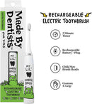 Kids Electric Toothbrush - Rechargeable Vibrating Toothbrush with Timer, Includes 6 Replacement Heads, Gently Cleans Teeth, for Girls and Boys, Kids & Toddlers Age 2+, Monster by TinyTreasures Baby Boutique