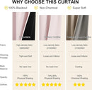 NICETOWN Pink Blackout Curtains for Nursery, 100% Blackout Thermal Insulated Window Drapes Room Darkening Curtains for Girls Baby Bedroom with Grommet Top, 52 x 63 Inch Long, 2 Panels by TinyTreasures Baby Boutique