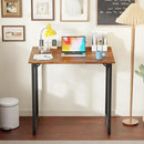 PayLessHere | 32 Inch Computer Desk | Vintage | Office Desk with Metal Frame, Adjustable Feet | Water-Resistant, Scratchproof Surface | Sturdy Writing Table for Home Office or Study | Pack of 1 by CozyNest Decor