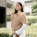 Comfy Cubs Baby Wrap Carrier - Soft & Secure Fit Cotton Blend Baby Carrier Newborn to Toddler - Hands-Free & Lightweight Infant Wrap - Adjustable, One Size Fits All Toddler Sling - Cedar by TinyTreasures Baby Boutique