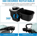 Accmor Stroller Cup Holder with Tray, Universal Cup Holder, Bike Bottle Holder, 360° Rotatable Large Caliber Drinks Holder for Stroller, Bike, Wheelchair, Walker by TinyTreasures Baby Boutique