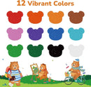 12 Color Twist Crayons for Toddlers 1-3 and Kids 4-8, Non-Toxic Washable Crayons 2-4, Ultra-Silky Easy-Grip Art Supplies, Ideal Coloring Gift for Boys and Girls by TinyTreasures Baby Boutique
