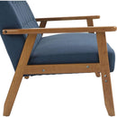 Mid-Century Modern Solid Loveseat Sofa Upholstered Linen Loveseat, 2-Seat Upholstered Loveseat Sofa Modern Couch