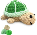 Utook Crochet Kit for Beginners, 6-Pack Crochet Animal Kit,Crochet Kits for Beginners Adults and Children, with Instructional Videos and Paper tutorials, Handmade Crafts, Holiday Gifts (Turtle) by TinyTreasures Baby Boutique