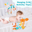 Koty Car Seat Toys, Infant Spiral Plush Toys, Baby Stroller Toys Hanging Crib Activity Toy for CarSeat Crib Bed Stroller, Rabbit Hanging Rattle Gifts for Babies 0-6 Months（Rabbit） by TinyTreasures Baby Boutique