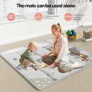 Fodoss Baby Playpen with Mat, Small Baby Play Pen(47x47inch), Playpen for Babies and Toddler (47×47inch Beige with mat) by TinyTreasures Baby Boutique