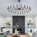 Black Modern Chandelier Large Chandelier Lighting Adjustable Ceiling Pendant Light 24-Light Pendant Light Fixtures for Living Room Dining Room by CozyNest Decor
