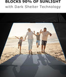Venustas Beach Tent Sun Shelter for 3/4-5/6-7/8-10 Person, UPF 50+ UV Protection Beach Canopy, Lightweight and Easy Setup Cabana, Portable Shade Tent by TinyTreasures Baby Boutique