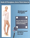 Shatterproof Wall Mirror Full Length for Bedroom, Acrylic Gym Mirrors For Home, Extra Thick: 0.12 inch, 14 x 14 inch x 4 Pcs, Workout Mirrors Safe for Kids, Over The Door, Long Wall Mounted by CozyNest Decor