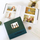 RECUTMS 4x6 Photo Album 200 Photos Memo, Photo Album with Writing Space, Leather Cover Window, 200 Picture Photo Album for Wedding Family Baby Christmas Valentine's Day Anniversary (Dark Green) by TinyTreasures Baby Boutique