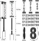 Solar House Number [Upgrade 3D Acrylic Number] Solar Address Sign Increase Brightness, Number Is Bold, Anchor Is Made Of Iron,Solar House Number Sign with Two Lighting Modes and Two Installation (White)(Manual without remote control) (Warm White) by GreenHaven Gardens