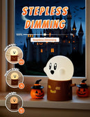 Ghost Stumps Lamp, Cute Ghost LED Night Light, Halloween Party Decorations Indoor, Halloween Centerpieces Decorations for Table, Shelf, Fireplace by TinyTreasures Baby Boutique