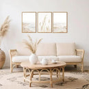 HPNIUB Modern Beach Artwork Seascape Wall Art, Seaside Framed Painting Reed Pathway Picture, Minimalist Neutral Coastal Landscape Wall Decor for Living Room,Bathroom -24'' x36'' x3 by CozyNest Decor