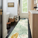 Lahome Green Runner Rugs for Hallway 2x10, Extra Long Washable Non-Slip Kitchen Rug Lightweight Stair Carpet Runner, Boho Botanical Print Soft Entrance Bath Laundry Living Room 2' x 10' by TinyTreasures Baby Boutique