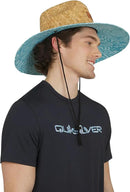 Quiksilver Men's Wide Brim Outdoor Lifeguard Straw Sun Hat by GreenHaven Gardens