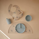 mushie 100% Silicone Baby Sippy Cup | 6 Months+ (Powder Blue) by TinyTreasures Baby Boutique