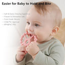 3 Pack Ring Teether Baby Infant Toys, Baby Essentials, Silicone Teething Ring Toys for Babies 0-6 Months, Seposeve Toddler Teethers 6-12 Months 12-24 Months, Infant Teething Relief, Purple Pink White by TinyTreasures Baby Boutique