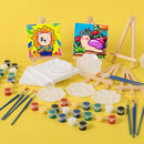 ESRICH 5 Set Mini Acrylic Paint Set,Minis Canvas Painting Kit,St. Patrick's Party Gifts,4 * 4in Canvas with Easel,Acrylic Paints,Brush,Palette,Mini Easel with Canvas for Kids Adults Painting Party by TinyTreasures Baby Boutique