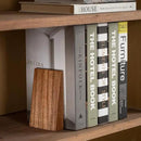 Muso Wood Book Ends, Thickened Wooden Bookends for Heavy Books, Creative Decorative Bookends for Shelves, Non-Skid Book Ends, Handmade Acacia Wood Bookends by CozyNest Decor